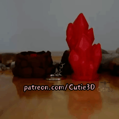 Cutie3D-Crystal Cluster Fidget Led-Clicker Keychain_10.gif