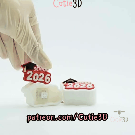 Cutie3D-Graduation Celebration Hat 2026 Fidget Clicker Keychain_11.gif