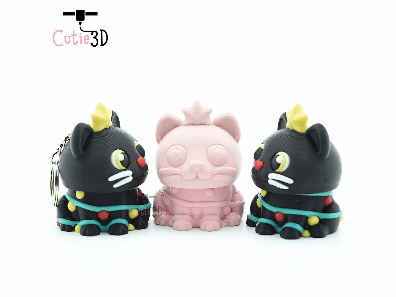 Cutie3D-Christmas Cat Keycap Fidget Clicker Keychain_08.png