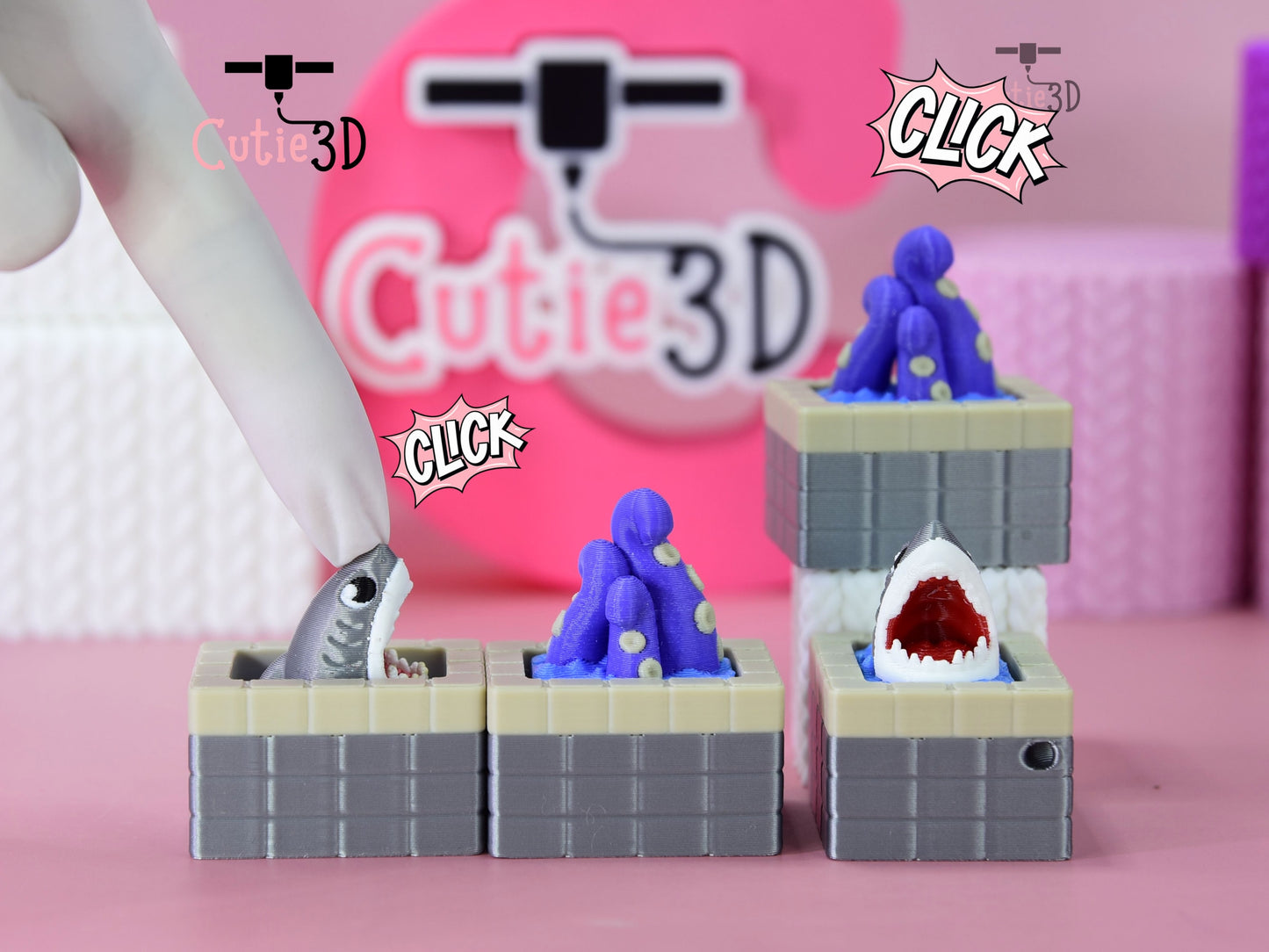 Cutie3D-Pool Monsters Set of Clicker Keychains_01.jpg