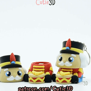 Cutie3D-Christmas Nutcracker Keycap Fidget Clicker Keychain_11.gif