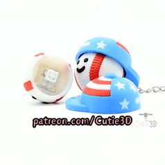 Cutie3D-Patriotic July 4th Baseball Fidget Clicker Keychain_11.gif