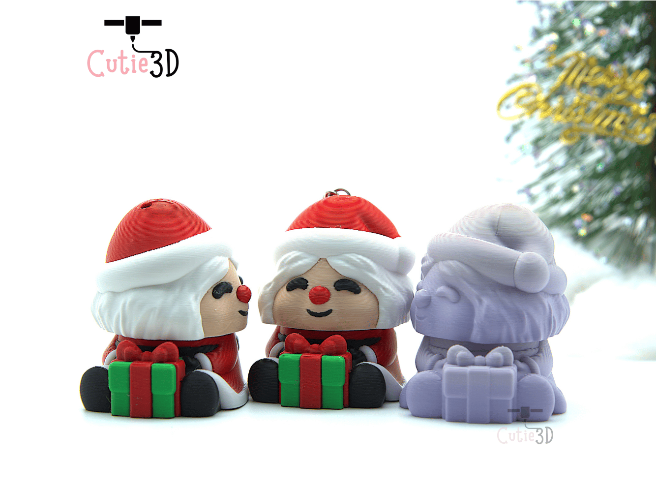 Cutie3D-Christmas Mrs. Santa Keycap Fidget Clicker Keychain_08.png