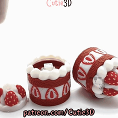 Cutie3D-Sweet Strawberry Cake Keycap Fidget Clicker Keychain_11.gif