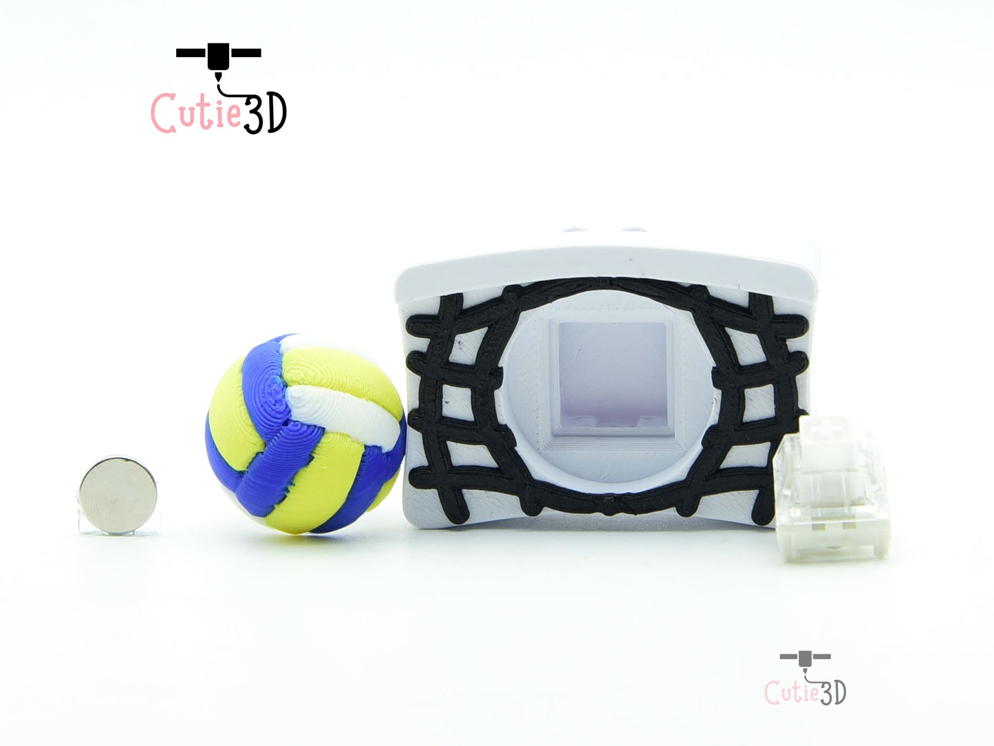 Cutie3D-Volleyball for Sports Lovers Magnet-Insert Clicker Keychain_02.jpg