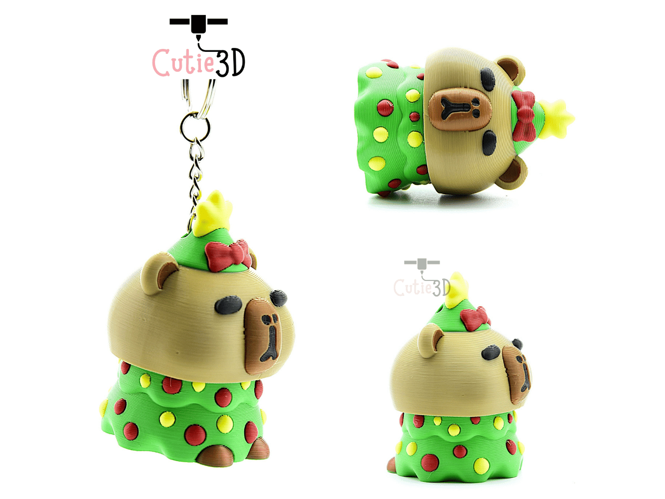 Cutie3D-Capy Christmas Tree Keycap Fidget Clicker Keychain_02.png