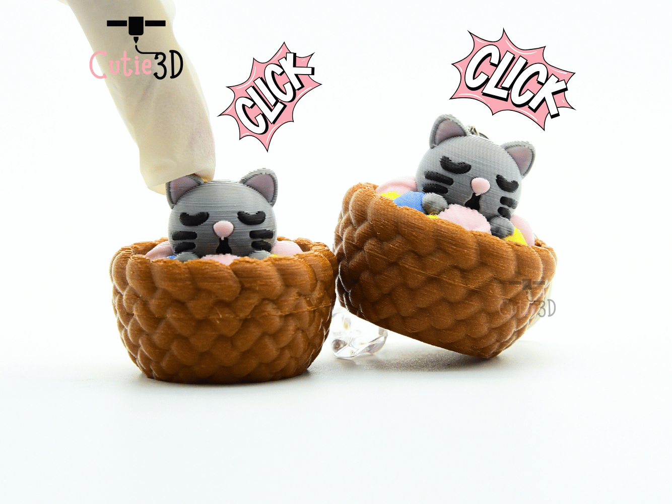 Cutie3D-Cat in Yarn Basket Fidget Clicker Keychain_01.png