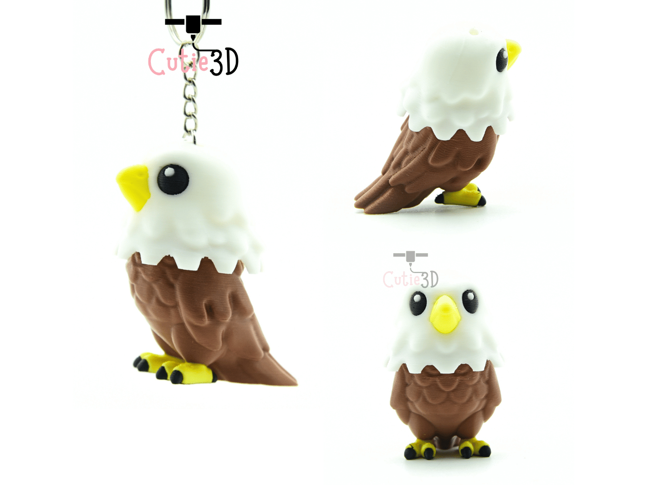 Cutie3D-Clicky Bald Eagle Fidget Clicker Keychain_02.png