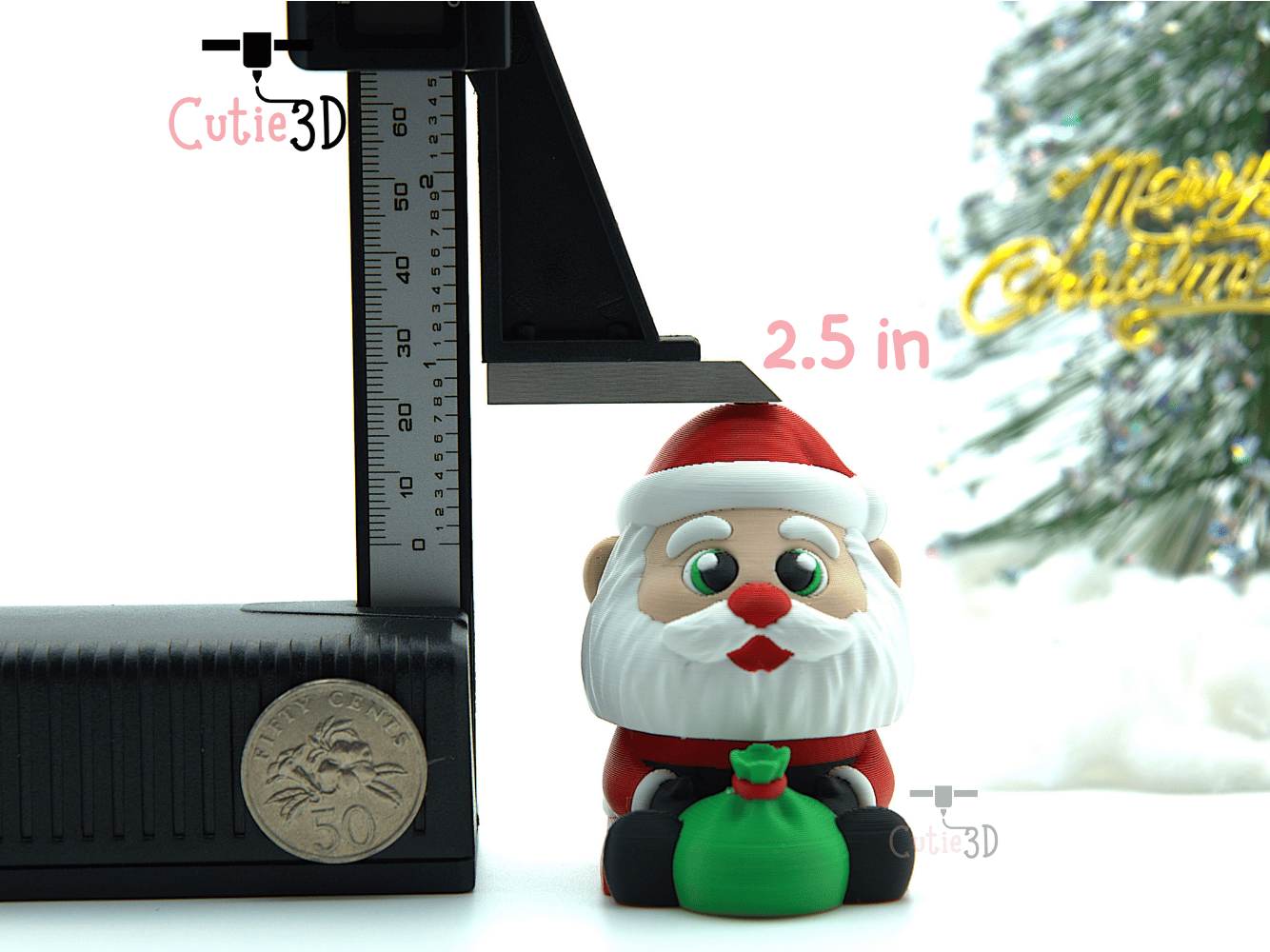 Cutie3D-Christmas Mr. Santa Keycap Fidget Clicker Keychain_04.png