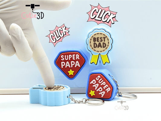Cutie3D-Best Dad and Super Papa Set of Clicker Keychains_01.png