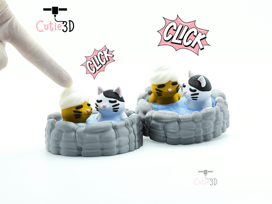 Cutie3D-Cute Cat Onsen for Cat Lovers Fidget Clicker Keychain_01.png