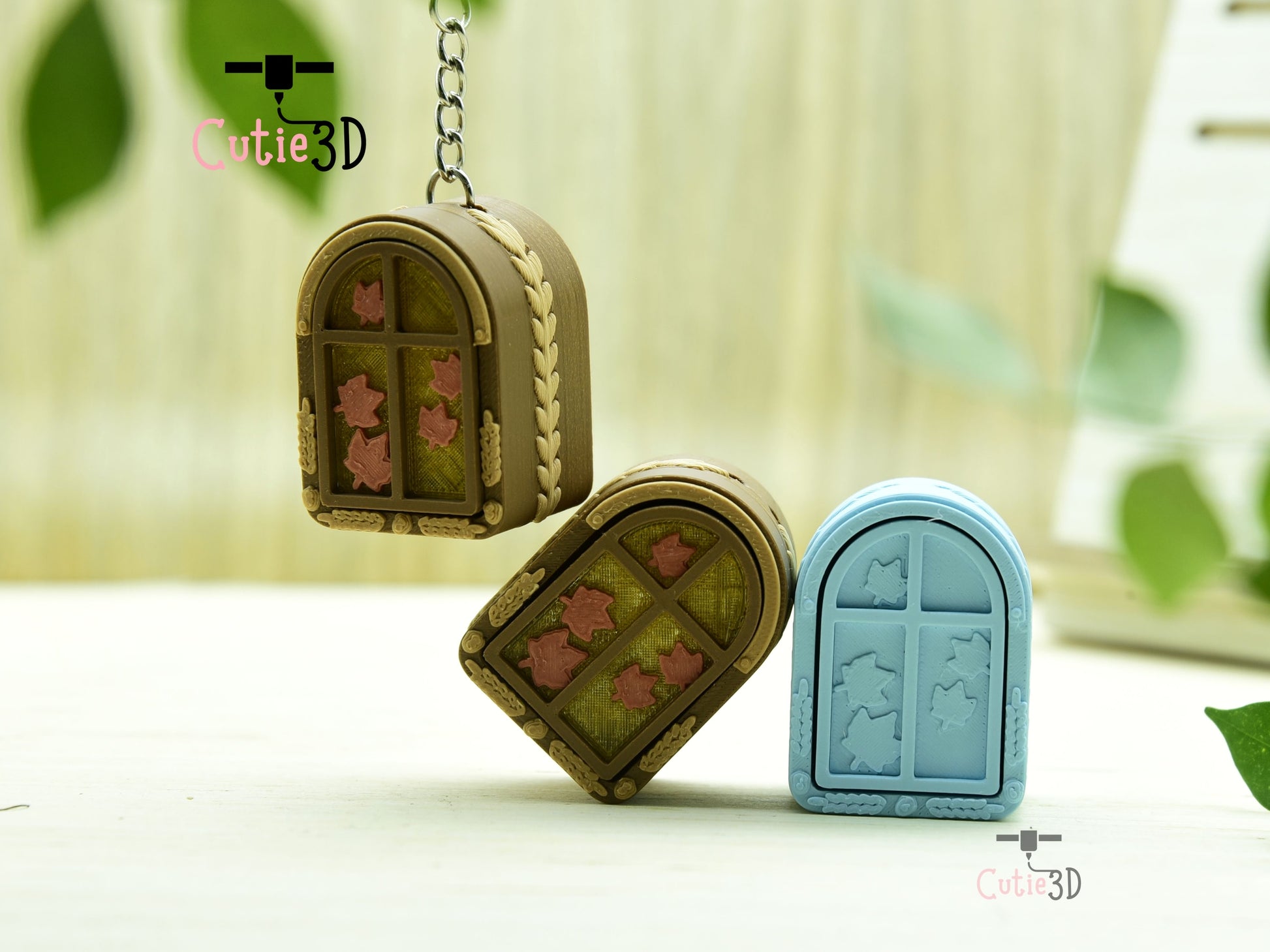 Cutie3D-Autumn Maple Window Lantern Fidget Led-Clicker Keychain_04.jpg