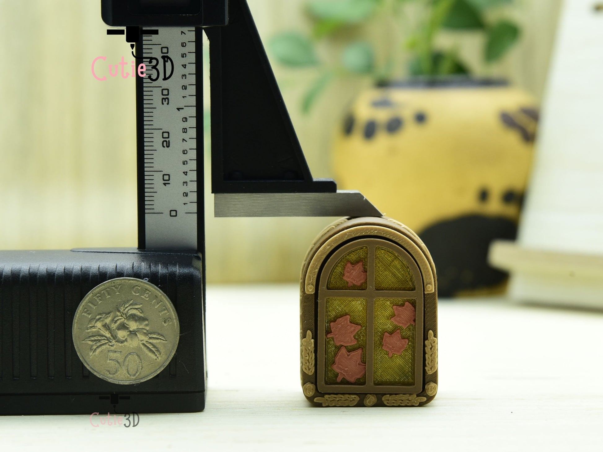 Cutie3D-Autumn Maple Window Lantern Fidget Led-Clicker Keychain_03.jpg