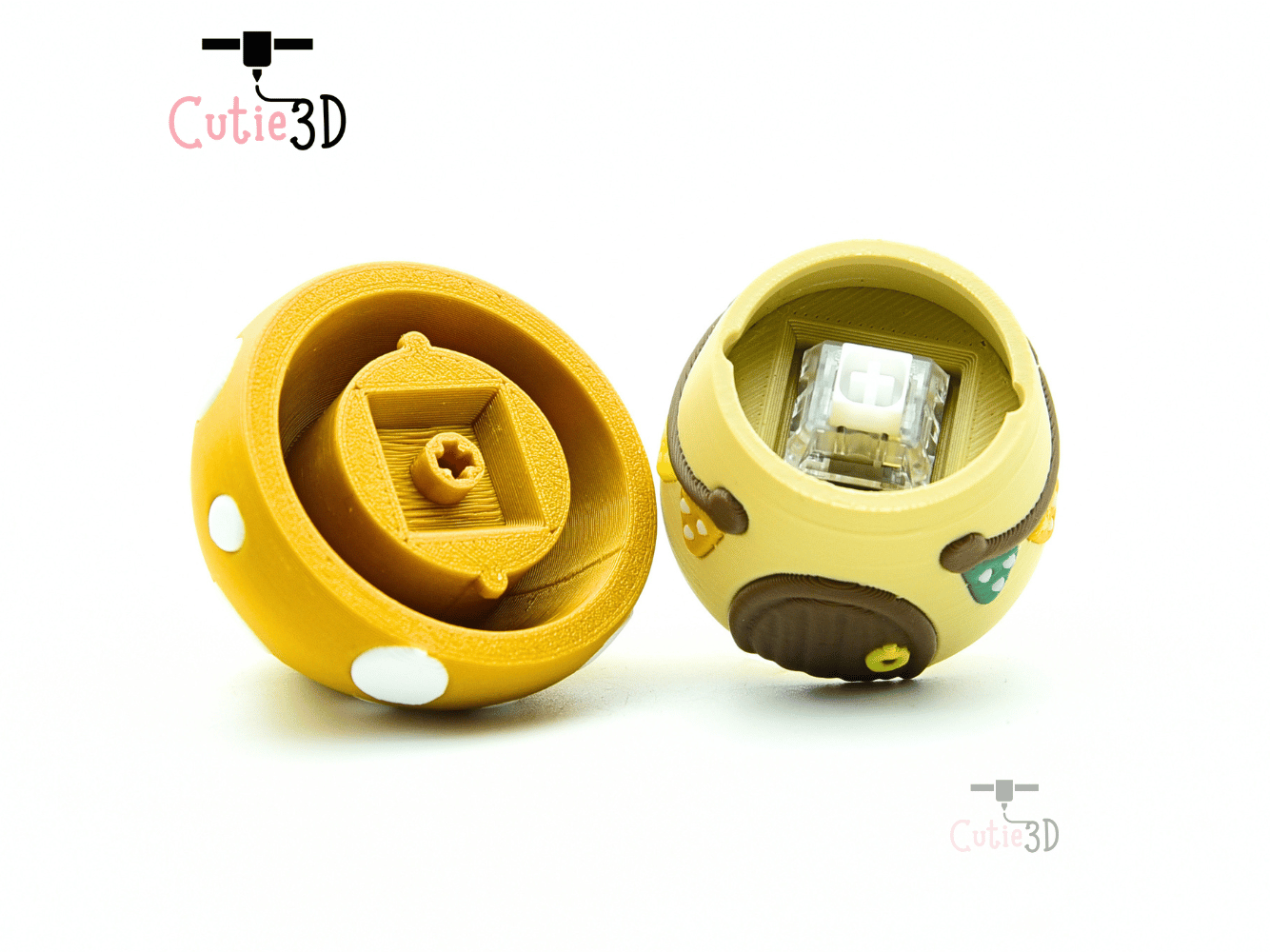 Cutie3D-Cute Mushroom House Fidget Clicker Keychain_03.png