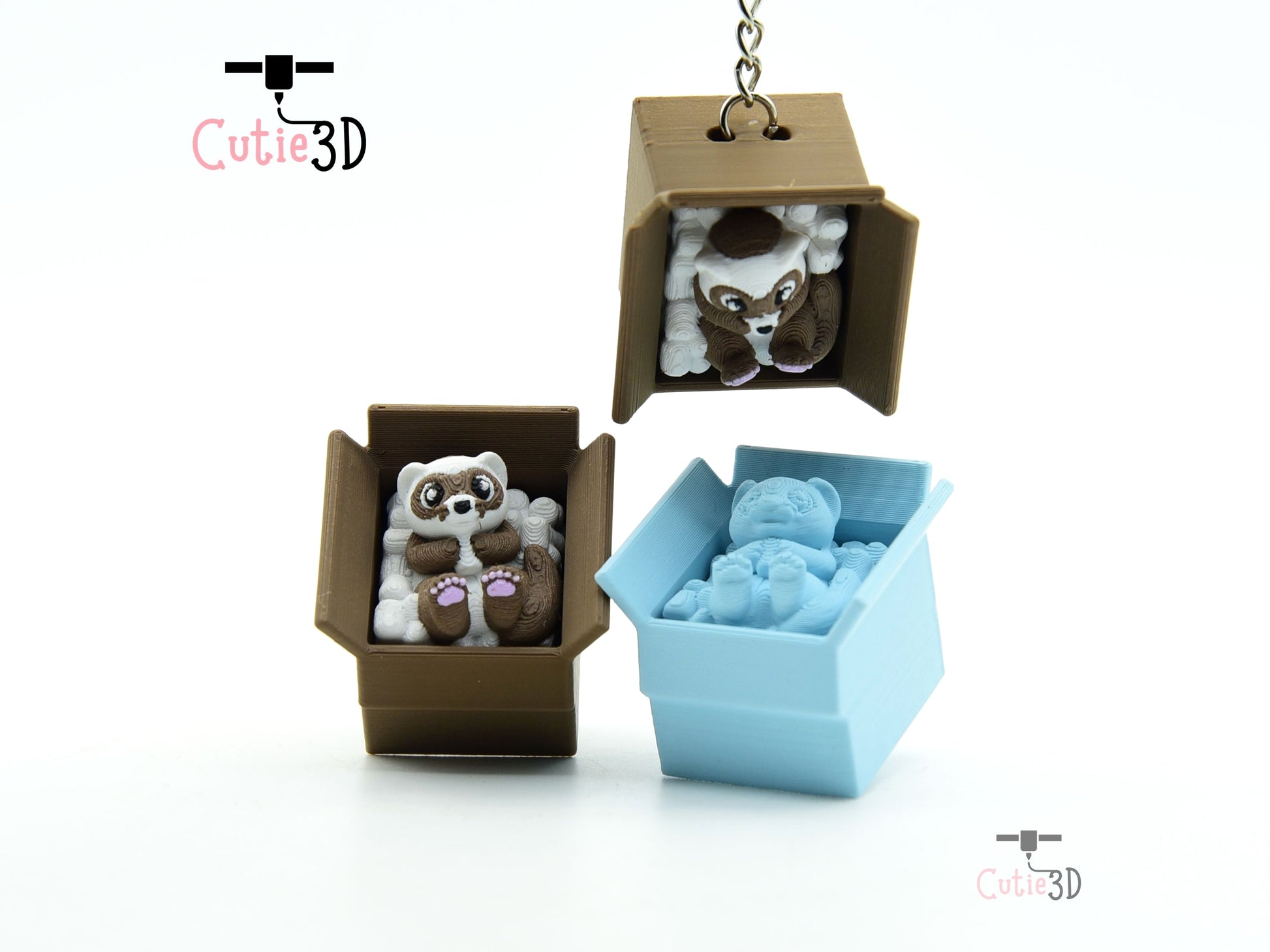 Cutie3D-Cozy Ferret in a Box Fidget Clicker Keychain_07.jpg