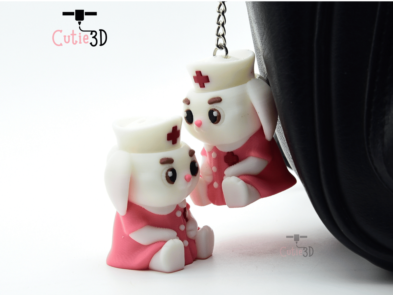 Cutie3D-Nurse Bunny for Animal Lovers Fidget Clicker Keychain_06.png