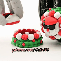 Cutie3D-Christmas Cool Santa Keycap Fidget Clicker Keychain_11.gif