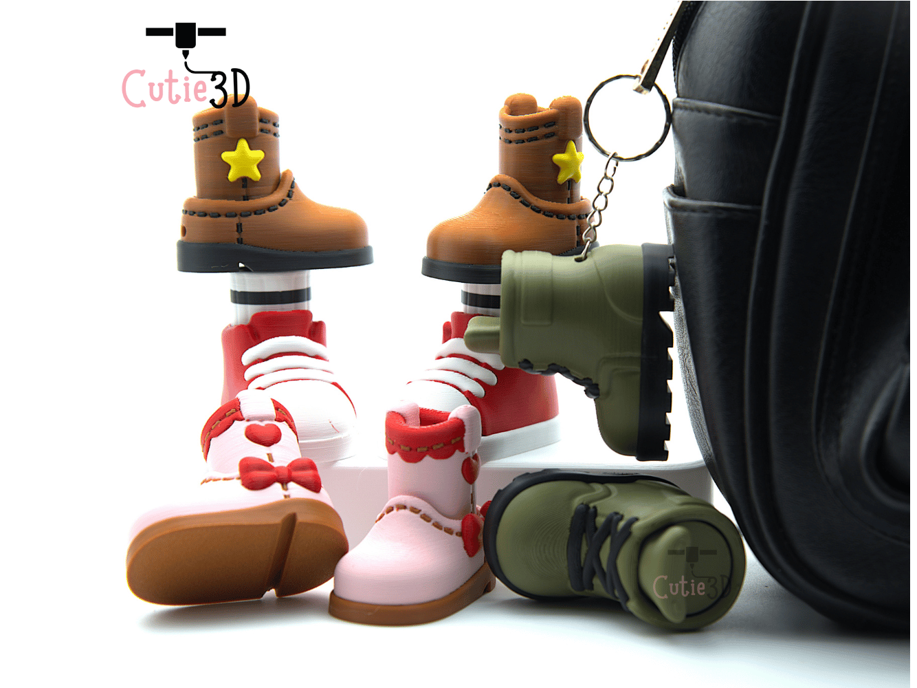 Cutie3D-Shoes and Boots for Fashion Lovers Set of Clicker Keychains_06.png
