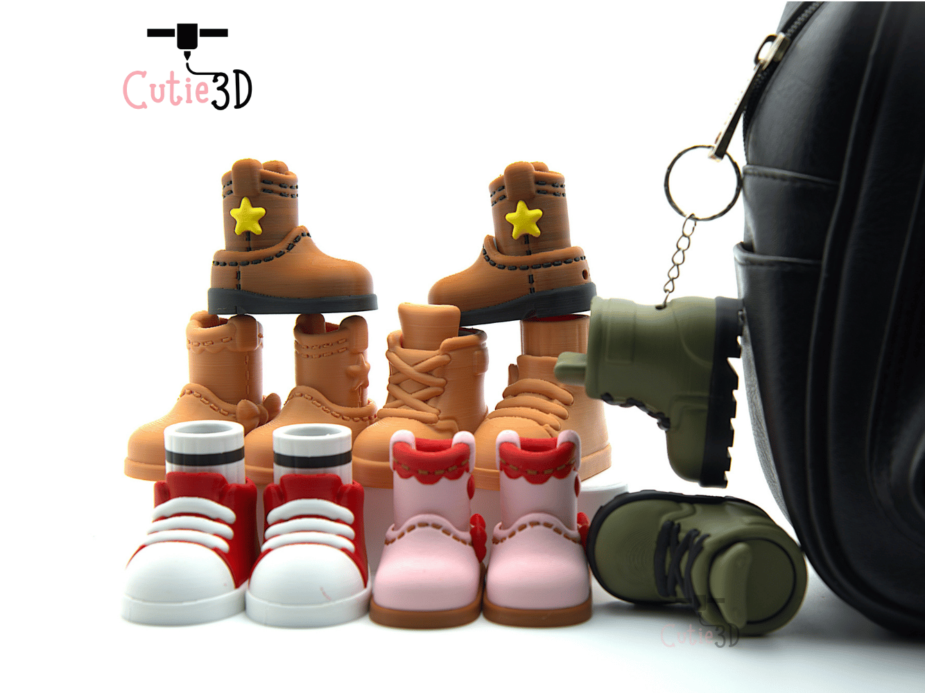Cutie3D-Shoes and Boots for Fashion Lovers Set of Clicker Keychains_05.png