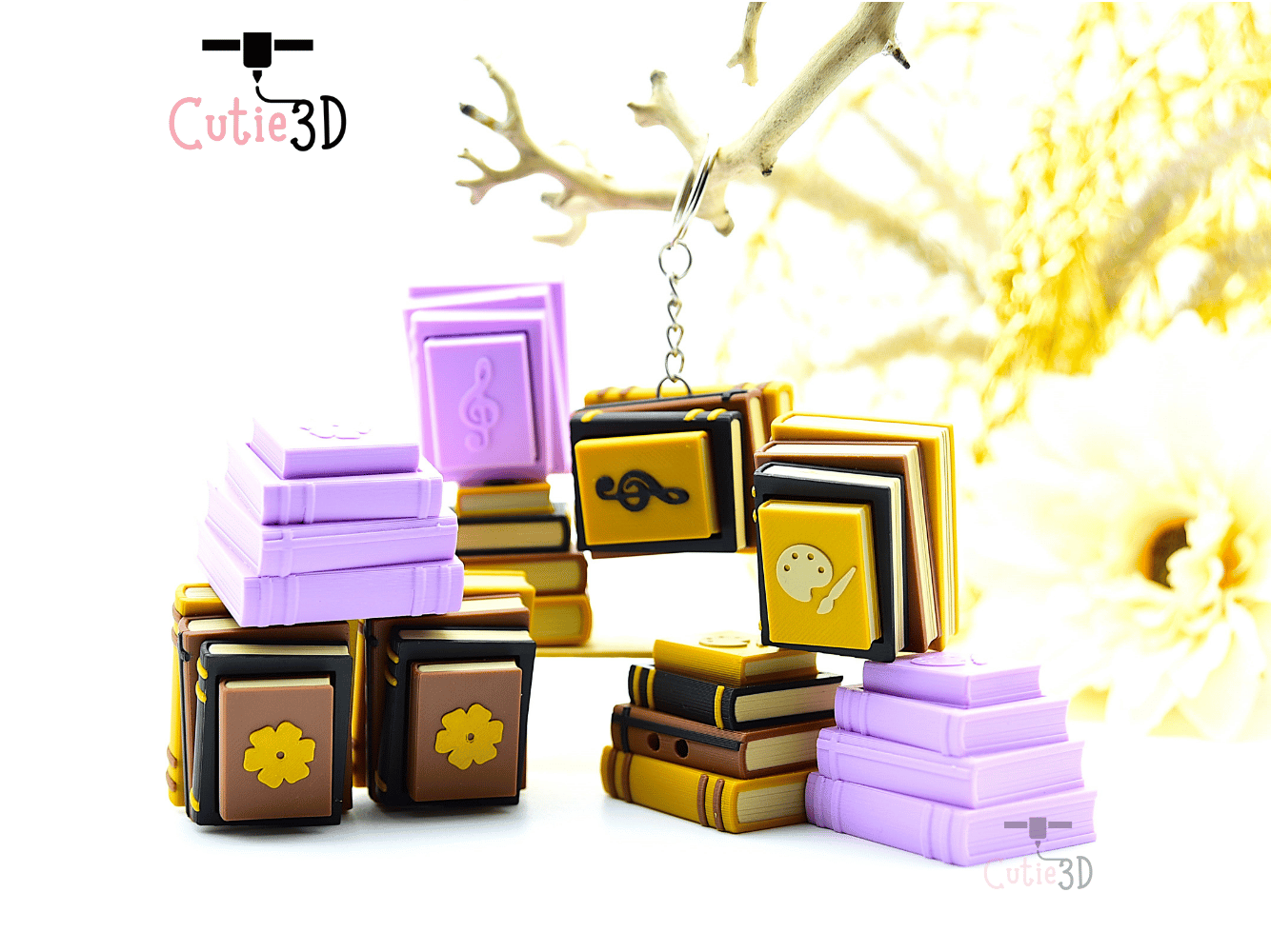 Cutie3D-Playful Stacked Books Set of Clicker Keychains_05.png