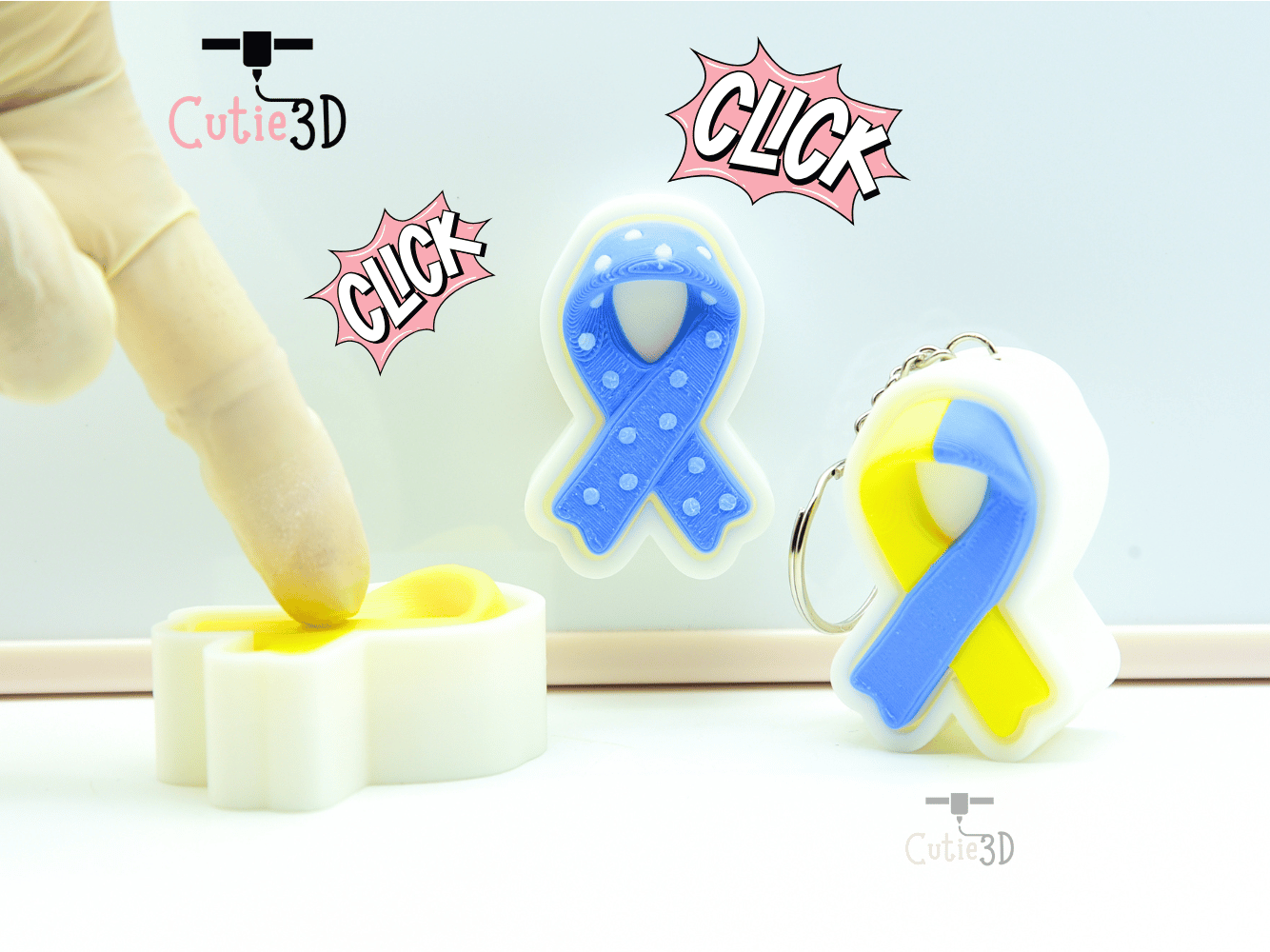 Cutie3D-Awareness Ribbon Clicker Fidget Clicker Keychain_01.png