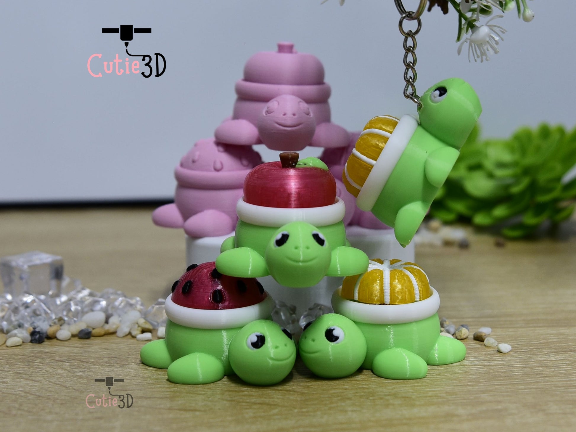 Cutie3D-Fruity Turtle for Animal Lovers Fidget Led-Clicker Keychain_03.jpg