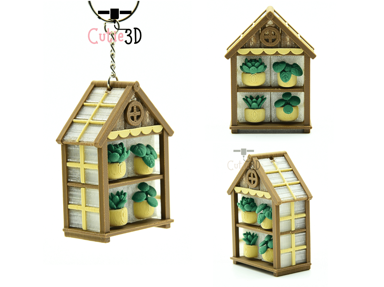 Cutie3D-Vintage Greenhouse for Plant Lovers Fidget Clicker Keychain_02.png