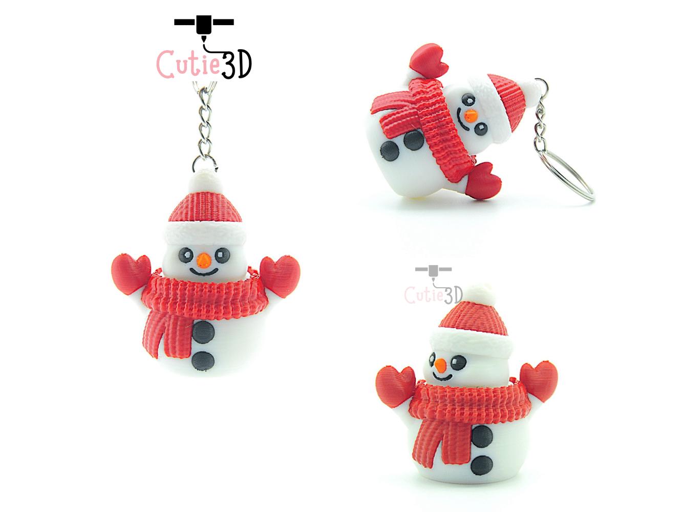 Cutie3D-Winter Snowman Keycap Fidget Clicker Keychain_02.png