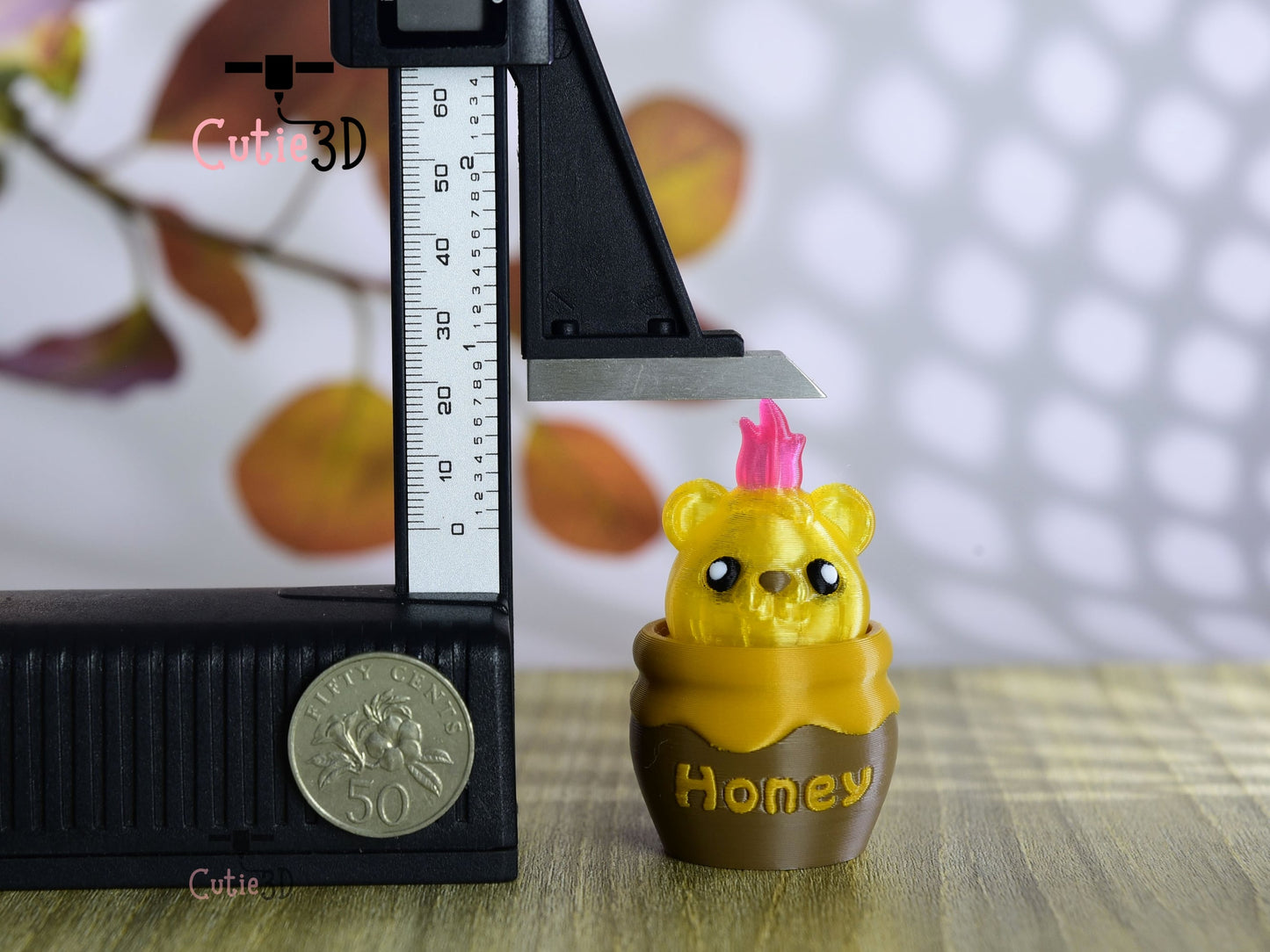 Cutie3D-Honey Bear Candle Fidget Led Clicker Keychain_03.jpg