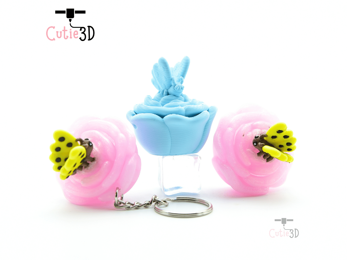 Cutie3D-Clicky Butterfly on Flower Fidget Clicker Keychain_08.png