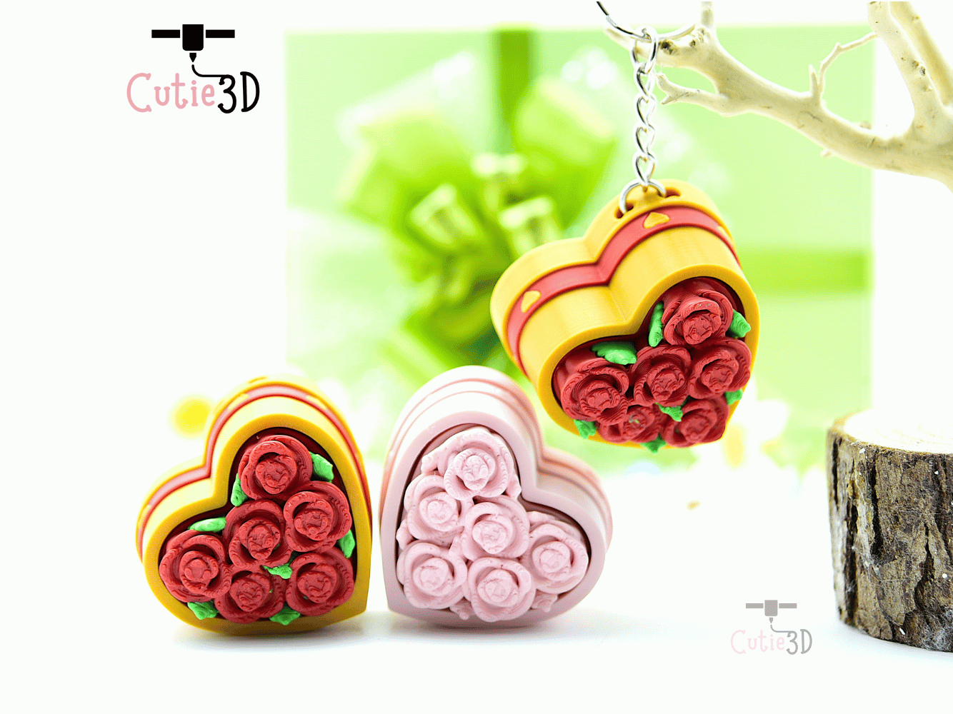 Cutie3D-Valentine Rose Box Keycap Fidget Clicker Keychain_05.png