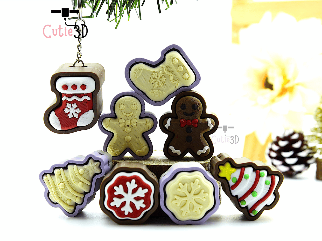 Cutie3D-Christmas Cookie Set Set of Keycap Clicker Keychains_05.png